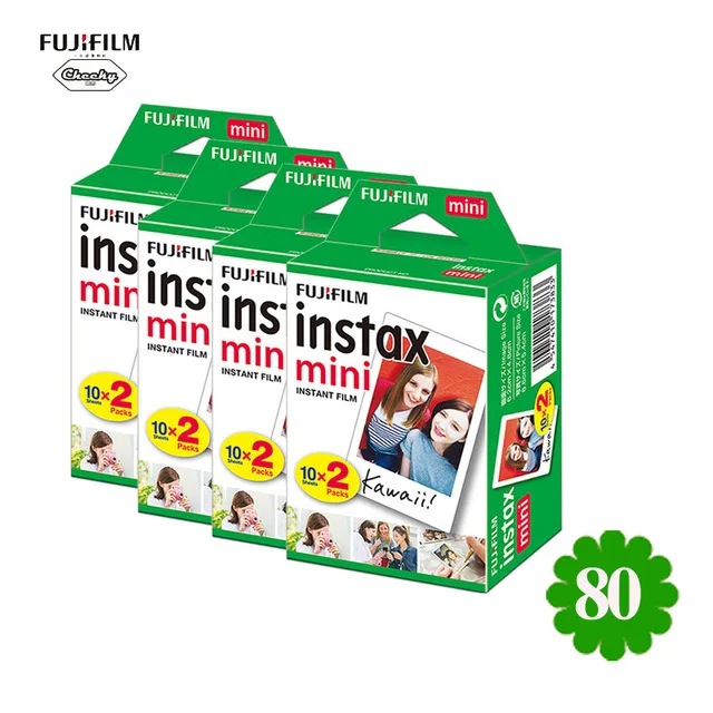 Fujifilm Instax Mini пленка Mini 8 9 белая пленка фото бумага фотоальбом мгновенная печать для Fujifilm Instax Mini 7 s/8/25/90/9 - Цвет: 80 Sheets