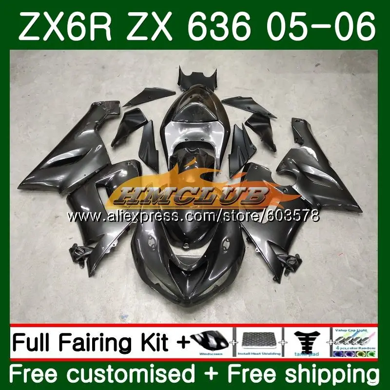 Средства ухода за кожей для KAWASAKI NINJA ZX-636 ZX 6R 600CC ZX636 2005 2006 33CL. 101 серебристо-серый ZX6R 05 06 ZX600 ZX 636 6 R ZX-6R 05 06 обтекатель