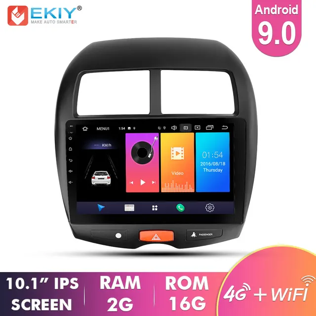$US $133.40 EKIY 10.1'' IPS No 2 Din Android 9.0 Car Radio Auto Stereo Multimedia For Mitsubishi ASX GPS Naviga