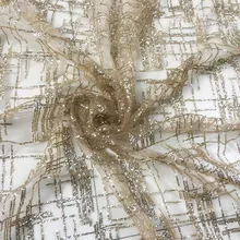 Ширина 140 см горячая штамповка Марля блеск узор плед Тюль мягкая сетка для DIY свадебное платье юбка-пачка ткань с блестками