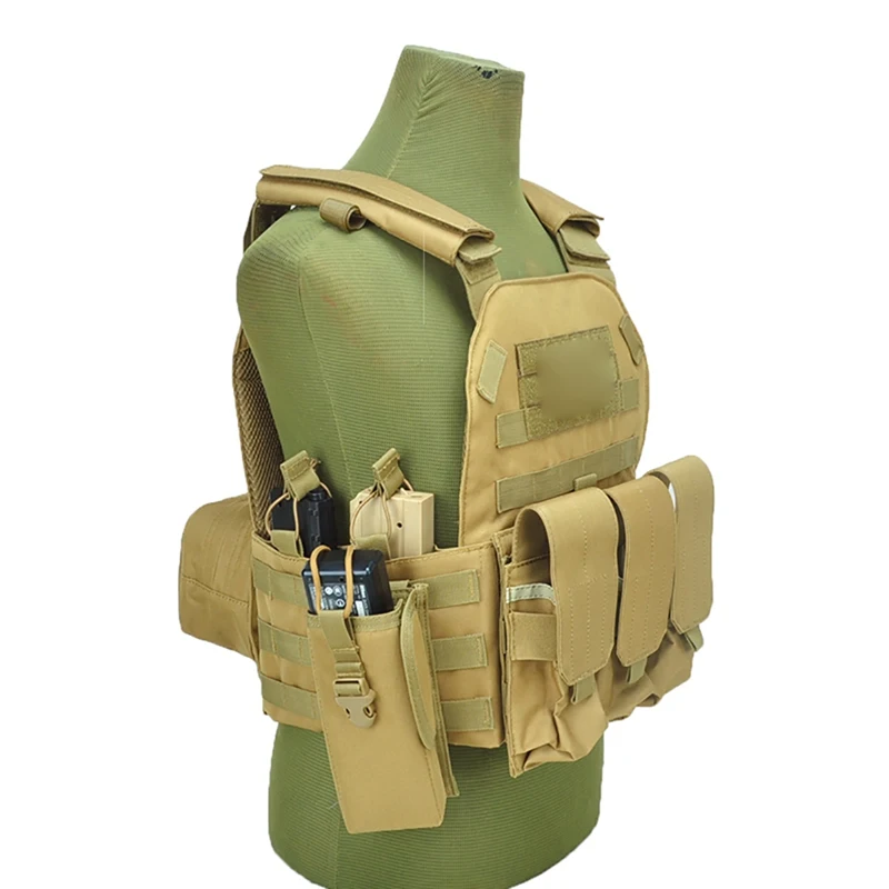 

Hunting Vest With Magazine Pouches Anti-sweat Carrier Sportswear Water Resistant Breathable UV Protection Windproof