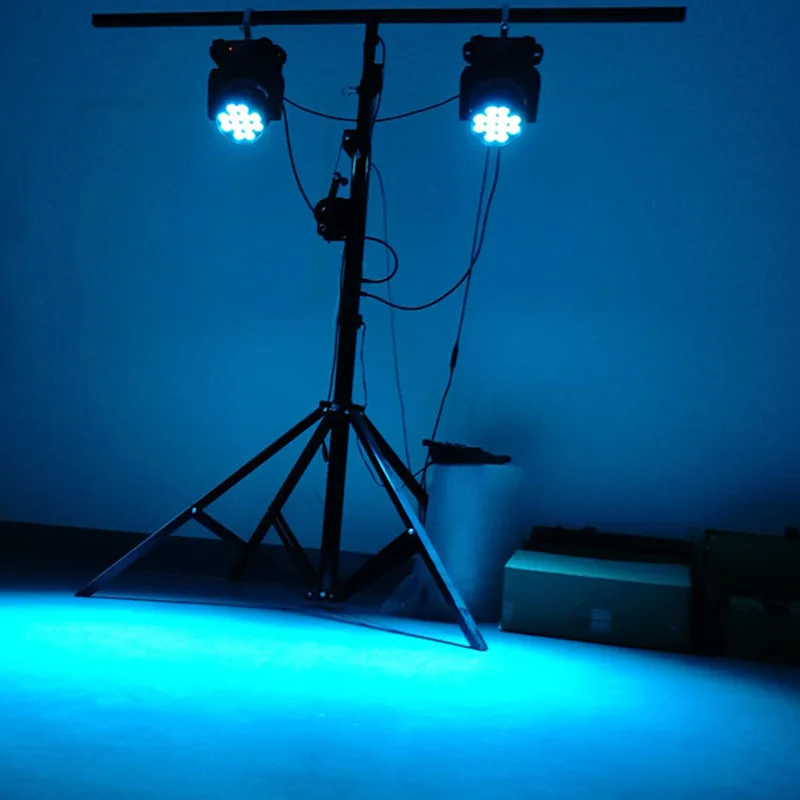 Небольшие окрашенные 12x18 Вт RGBWA+ UV6in1LED мыть Поворотная лампа DMX 512 Control DJ оборудование открытый шоу огни свадьбы
