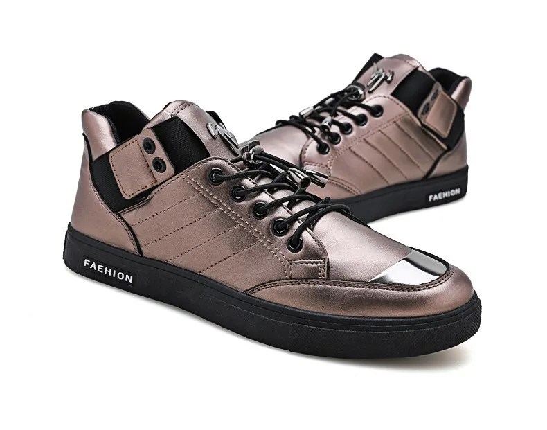 M- Autumn and winter new in the round head trend fashion outdoor sports shoes casual wild comfortable wear lace up men's shoes