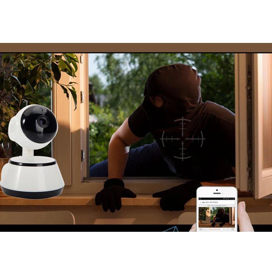 Детский Монитор 720 P Wifi ip камера ночного видения двухстороннее аудио Обнаружение