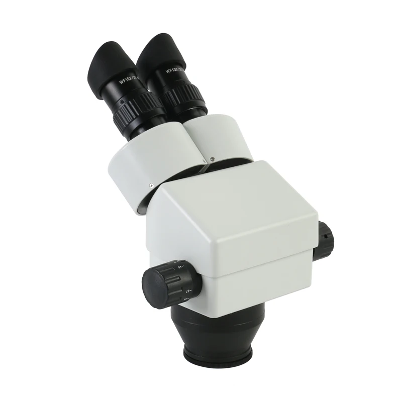 US $136.49 Binocular Microscope Magnification Continuous Zoom 7x45x Stereo Microscope Head Wf10x20mm Large Field Eyepiece