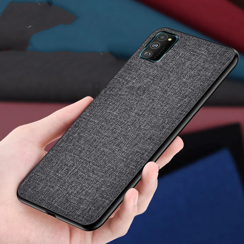 Для samsung Galaxy A51 A71 A81 A91 чехол для телефона бизнес ткань Жесткий ПК Мягкий ТПУ Рамка