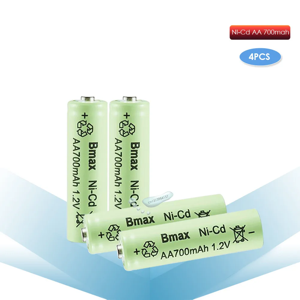 Kpay 4 шт./лот 1 2 в AA NI-CD 700 мАч перезаряжаемая батарея для уличного водостока сада