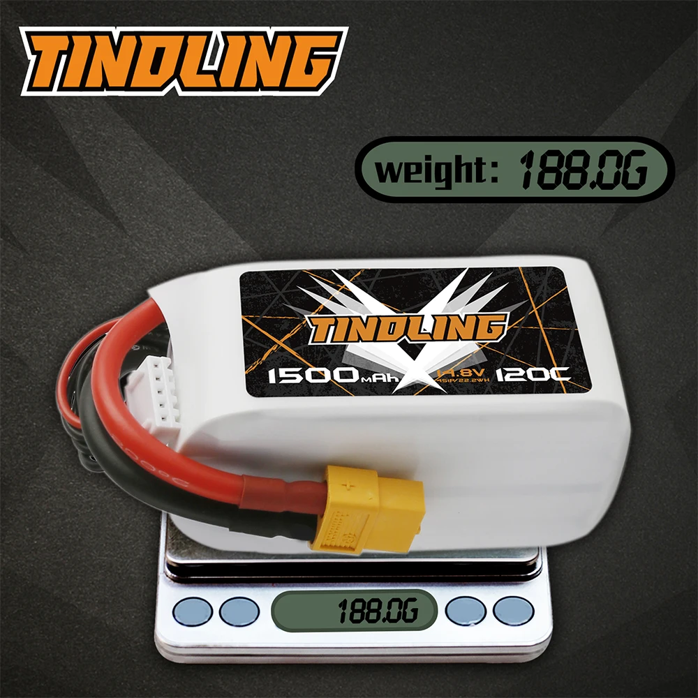 2PCS 4S Lipo hrb Battery14.8V 1500mAh 120C XT60Plug​ For Quadcopter Drone Profesional RC Car FPV Helicopter Airplane 4k toys