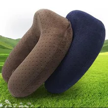 U-образная дорожная подушка для самолета, гусиный пух, Автомобильная подушка для шеи, аксессуары для путешествий, удобные подушки для сна, домашний текстиль