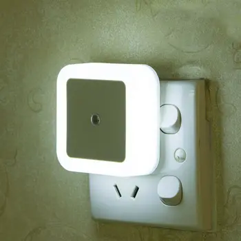 

Hiyork 4pcs LED Night Light Wall Light Sensor Control Square Nightlight Lamp For Children Living Room Bedroom Corridors Lighting