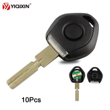 YIQIXIN 10 قطعة مفتاح السيارة عن بعد قذيفة المستجيب لسيارات Bmw 3 5 7 Z3 E36 E34 E38 E39 مفتاح النمط القديم 4 المسار HU58 مع مصباح ليد