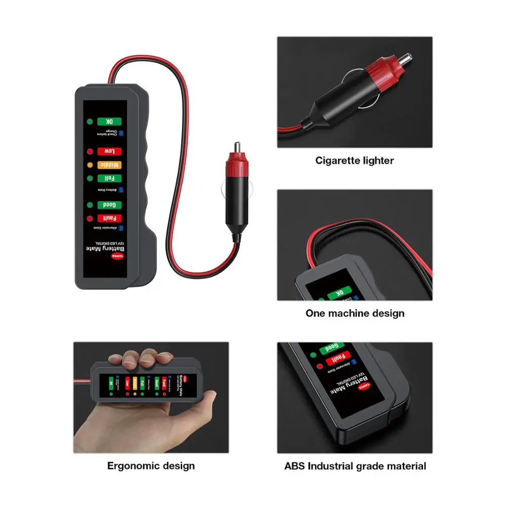 EDIAG Mini 12V ~ 24V тест на автомобильную батарею BM310/BM320/BM410/BM420 Цифровой 6 светодиодный