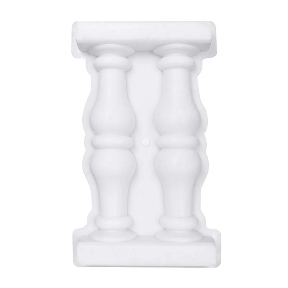 

Garden Fence Paving DIY Balcony Decorative Roman Column Mold Easy Apply Railing White Building Plastic Reusable Outdoor