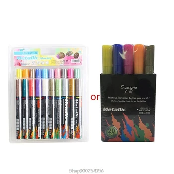 

4/8/15/20 Colors Acrylic Paint Marker Pen Set for DIY Album Glass Ceramic Rock Wood Fabric Canvas Painting N11 20 Dropship