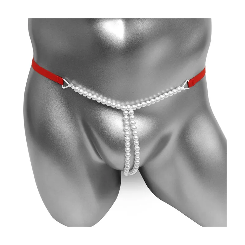 Жемчужное нижнее белье Sissy бикини массажные стринги для мужчин новинка