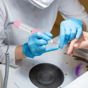 

Professional Nail Drill Handle Handpiece for Electric Nail Manicure Pedicure Machine 202 (Silver & White)