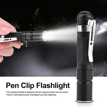 

Mini Portable Penlight 2000LM LED Flashlight Torch Pocket Light Waterproof Lantern AAA Battery Powerful Led For Camping Hunting