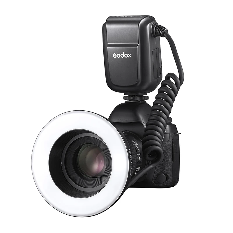 Godox MF-R76 RING76 매크로 LED 링 라이트, 매크로 스피드라이트 플래시 라이트, 캐논 니콘 카메라 DSLR 6D 7D 60D 70D 700D 650D 용