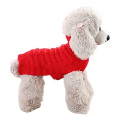 Щенок собака пальто свитер для собаки зимний Чихуахуа зимний шерстяной свитер для питомца трикотаж одежда для собаки roupas para cachorro