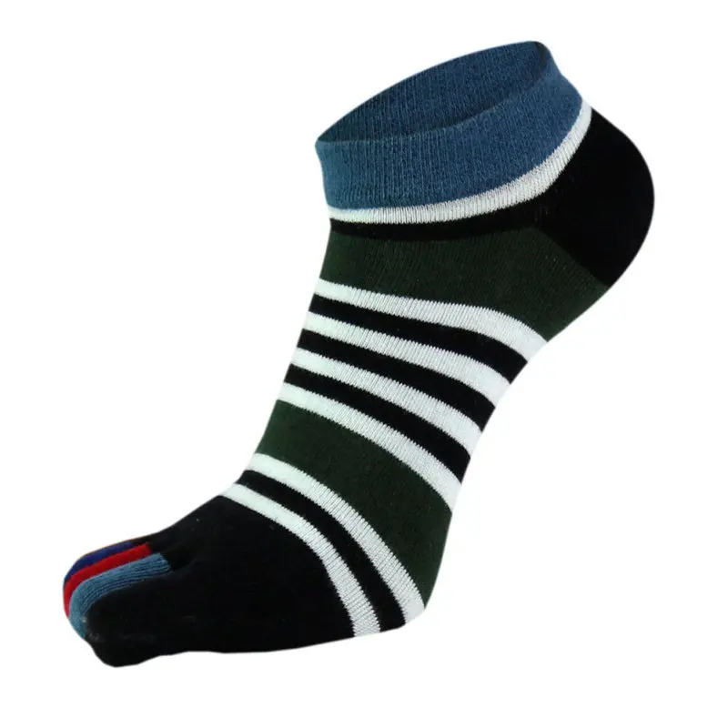 1 пар/лот летние Для мужчин носки для мальчиков хлопковые палец дышащие носки с пятью раздельными пальцами чистый носок идеально подходит для пять 5 пальцы рук и ног обувь х - Цвет: Черный