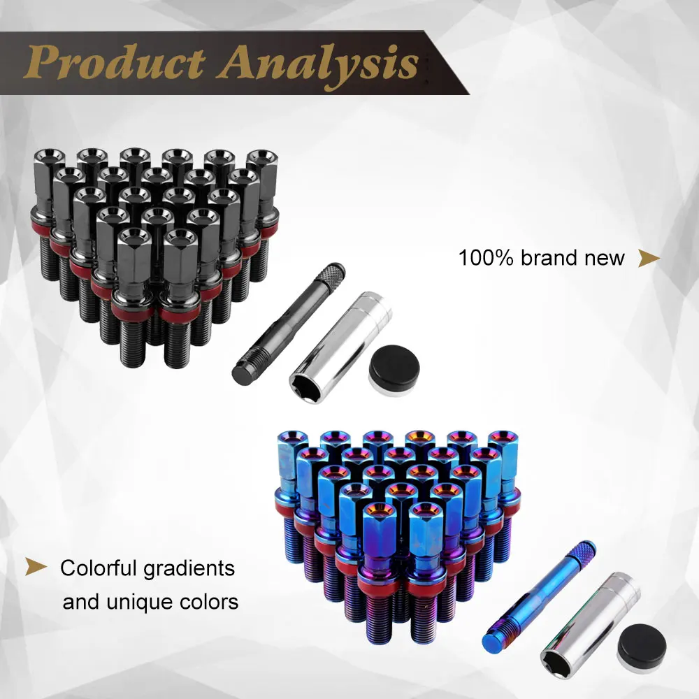 20 стали спортивный стиль колесные болты гайки M14X1.5 конусное сиденье " высокий для BMW Volkswagen Mercedes-Benz Audi европейская модель