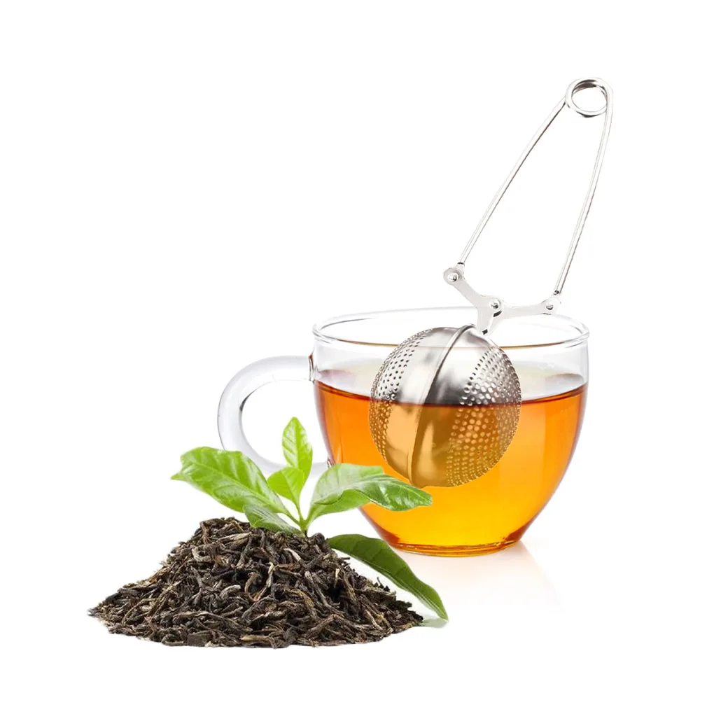 Mesh Snap Ball Loose Leaf Tea Infuser Strainer Filter with Handle Stainless Steel tea infuser tea strainer tea filter