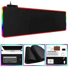 RGB Gaming Mouse Pad Large Size Desk Mat Anti-slip Rubber E-sports
Gamer XXL Mousepad LED Backlight Carpet for Keyboard mice mat