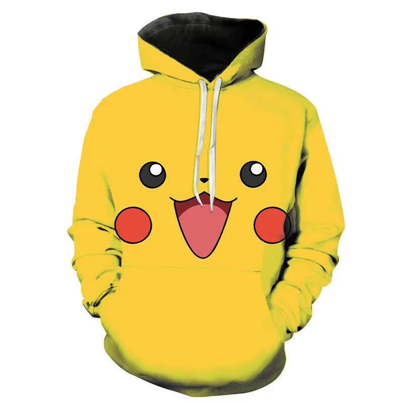 

Spring And Autumn 3d Printing Men's And Women's Hoodies Comic Cartoon Pokemon Children's Street Clothing Cool Sweatshirt Coat