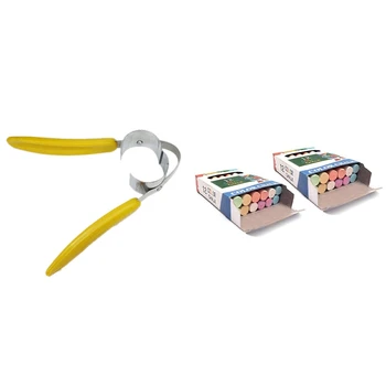 

1 Pcs Household Corn Peeling Artifact Handheld Corn Granulator & 24 Pcs Nontoxic Chalk 6-Color Washable Art Play