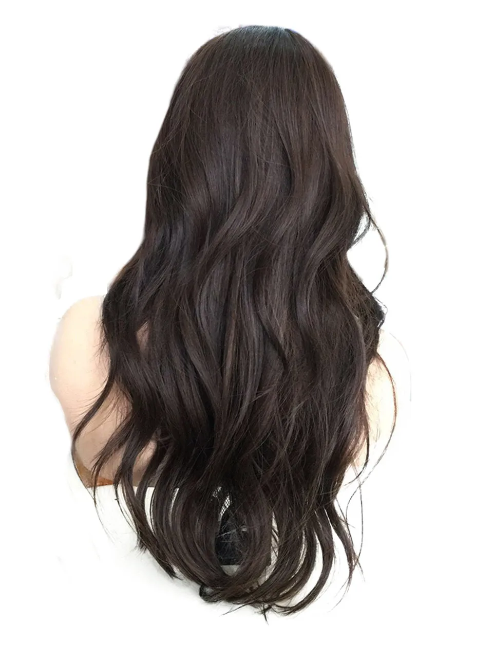 JONRENAU длинные коричневые натуральные волнистые волосы термостойкие волокна женские модные синтетические волосы парики для ежедневных или