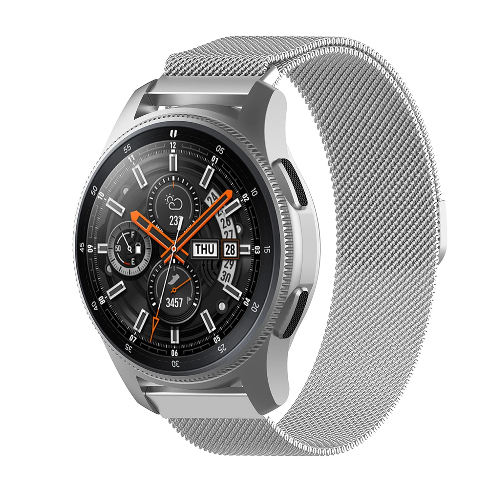 Умный ремень 20 мм Миланская петля сетка из нержавеющей стали сменный ремешок аксессуары браслеты для samsung Galaxy Watch SM-R810