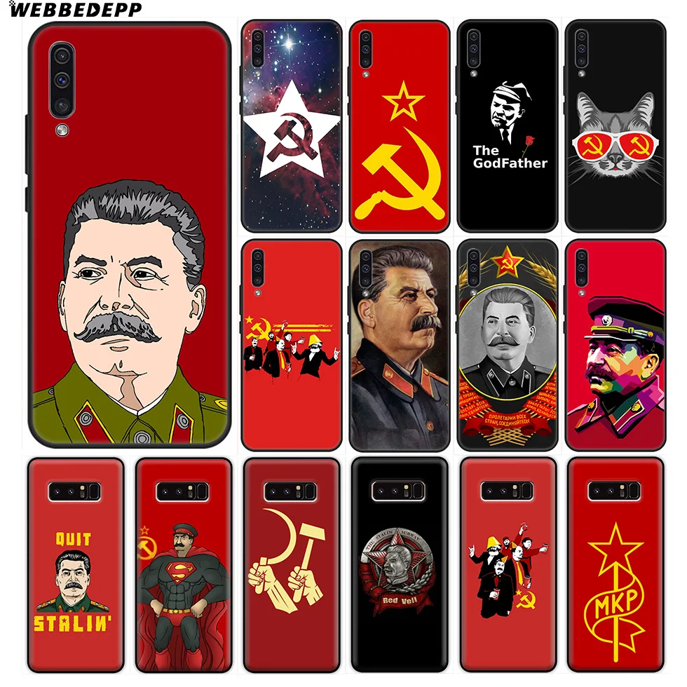 Communist Party Stalin Soft Case for Samsung Galaxy A10 A30 A40 A50 A60 A70 M10 M20 M30 M40 Note 8 9 10 Plus |
