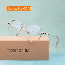 Toketorism, модные женские очки, металлическая оправа, очки для близорукости по рецепту, оправы 6023