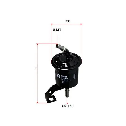 Fuel filter Toyota Land Cruiser 4.0i 10 SAKURA FS11760 | Автомобили и мотоциклы