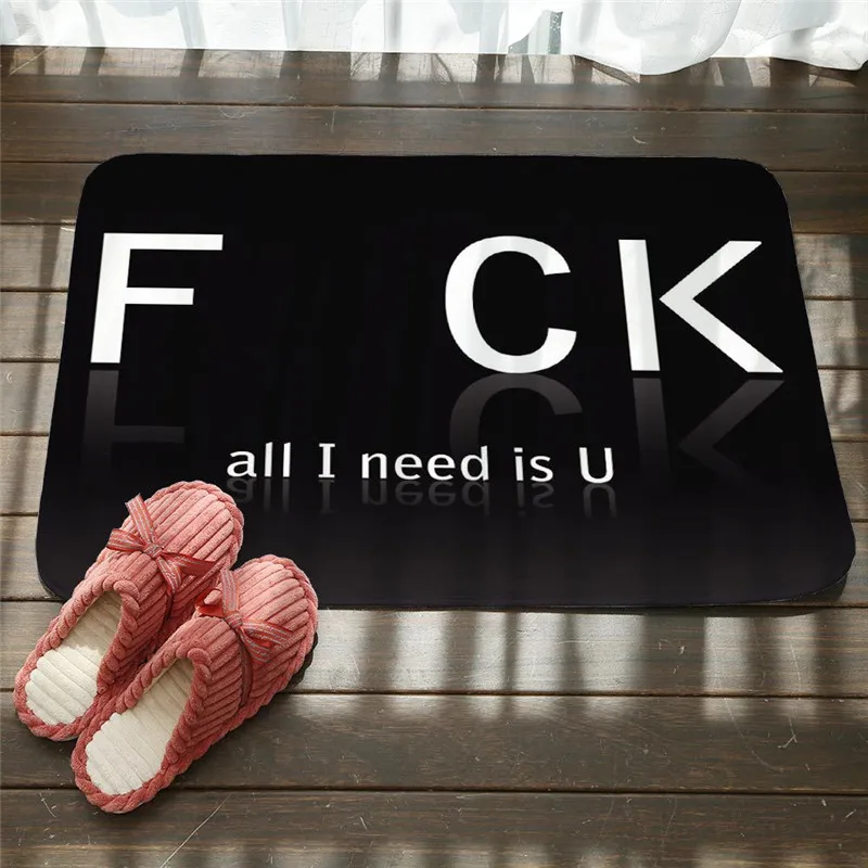 

Funny Letter Door Mat Welcome Home Entrance Floor Rug Non-slip Doormat Creative Kitchen Bathroom Mat Outdoor Mat Letter Funny