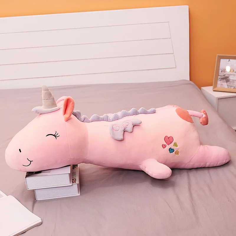 Плюшевые игрушки единорога Мягкие плюшевые подушка для сна кукла Peluche Unicornio детей
