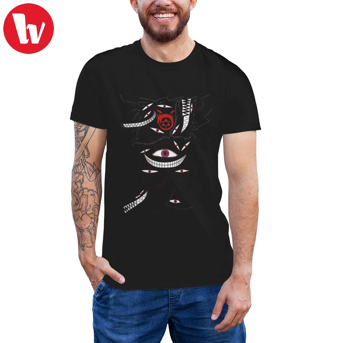 

Full Metal Alchemist T Shirt Pridefull Slim Fit T-Shirt Fun Graphic Tee Shirt Short Sleeves Plus size Tshirt
