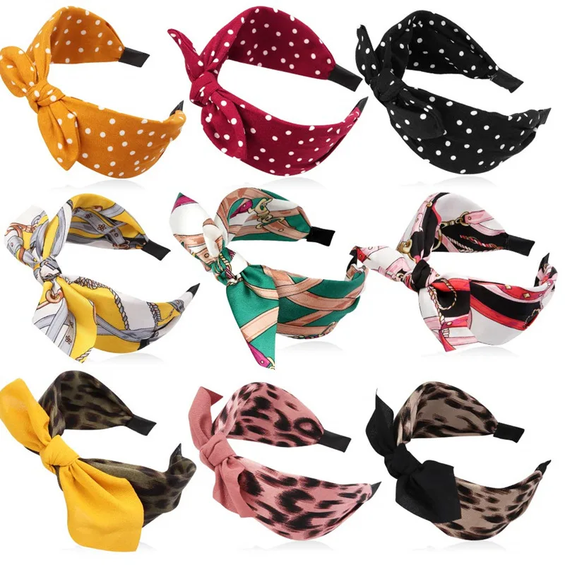 2020 New Korea Chic Hair Accessories For Women Retro Bowknot Head Band Fashion Luxury Hairhoop |
