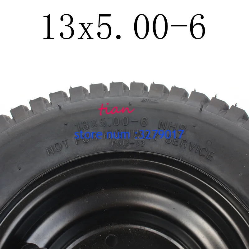 Новейшая хорошая Quality13x5.00-6 колесная шина для 6-дюймового сплава обода ступицы подходит ATV квадроцикл Багги косилка Go-kart багги