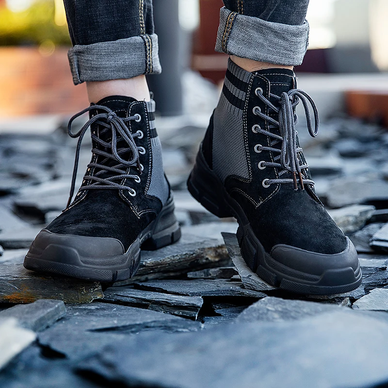 Модные мужские ботинки; зимние ботинки из хлопка; мужская теплая обувь; botas Masculinas; новые мужские Ботинки martin; рабочие ботинки; Мужская обувь высокого качества