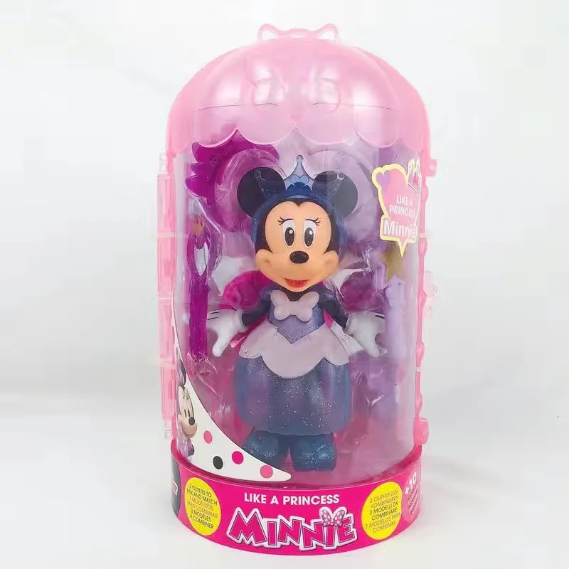 Disney-Bolso de mano de Minnie para niñas, juego de maquillaje, caja de  belleza, regalo - AliExpress