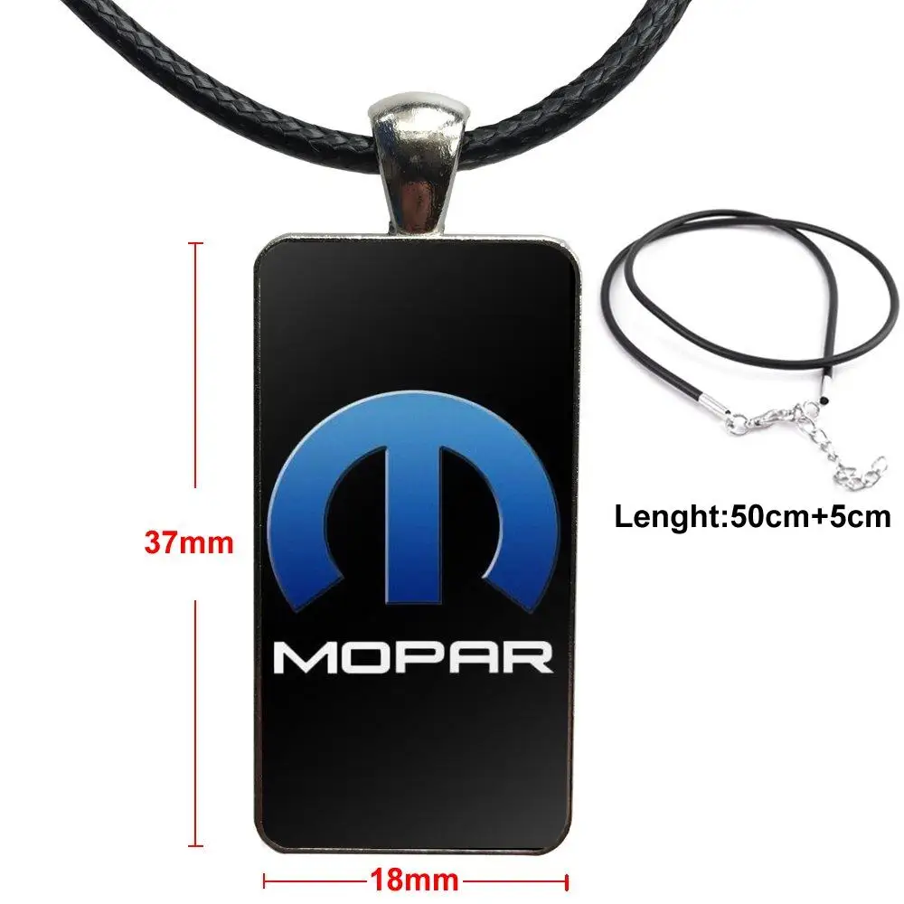 as picture Логотип Mopar модное ожерелье ручной работы Прямоугольник Ожерелье-чокер ювелирные изделия мульти дизайн для девочек подарок - Окраска металла: as picture