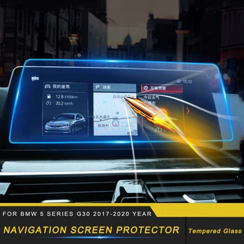 

Car Accessories Dashboard GPS Navigation Screen Protector Protective Tempered Glass Film Sticker for BMW 5 Series G30 2017-2020