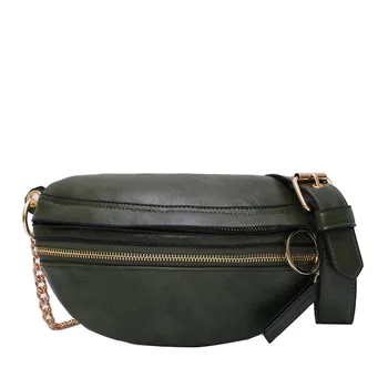 

Women Vintage Shoulder Bags Fashion Zipper Fanny Pack Pu Leather Waist Belt Bag Luxury Brand Crossbody Bags Designer Chest Bag
