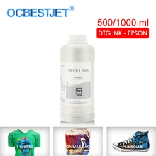 1000 мл Белый чернила dtg для рисования на ткани одежды чернила для Epson 1390 1400 1410 1430 T50 T60 P50 A50 R1800 R1900 R2000 R3000 F2000 F2100