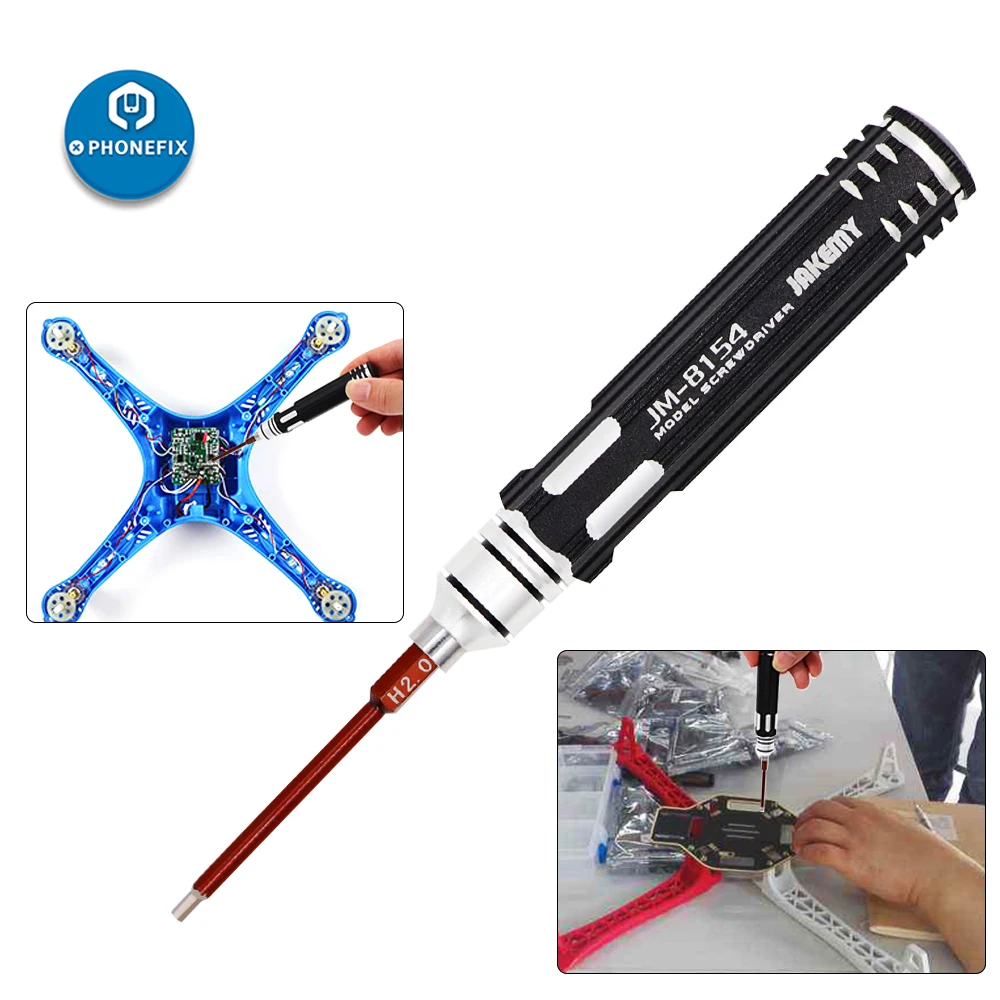 JM-8154 6 IN 1Precision S2 Alloy Steel Screwdriver Set for Drones Model Planes Motherboard UAV DJI Mavic Pro Opening Repair | Инструменты