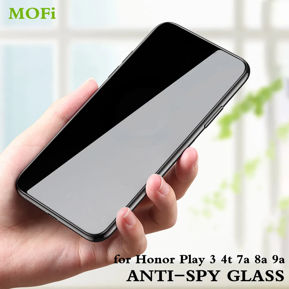 Антишпионское закаленное стекло MOFi для Honor Play 3 4T Pro 7A 8A 9A Защитная пленка экрана