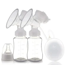 Double Electric Breast Pumps Powerful Nipple Suction Baby Milk Bottle Cold Heat Pad Nippl USB Electric Correction Breast Pump