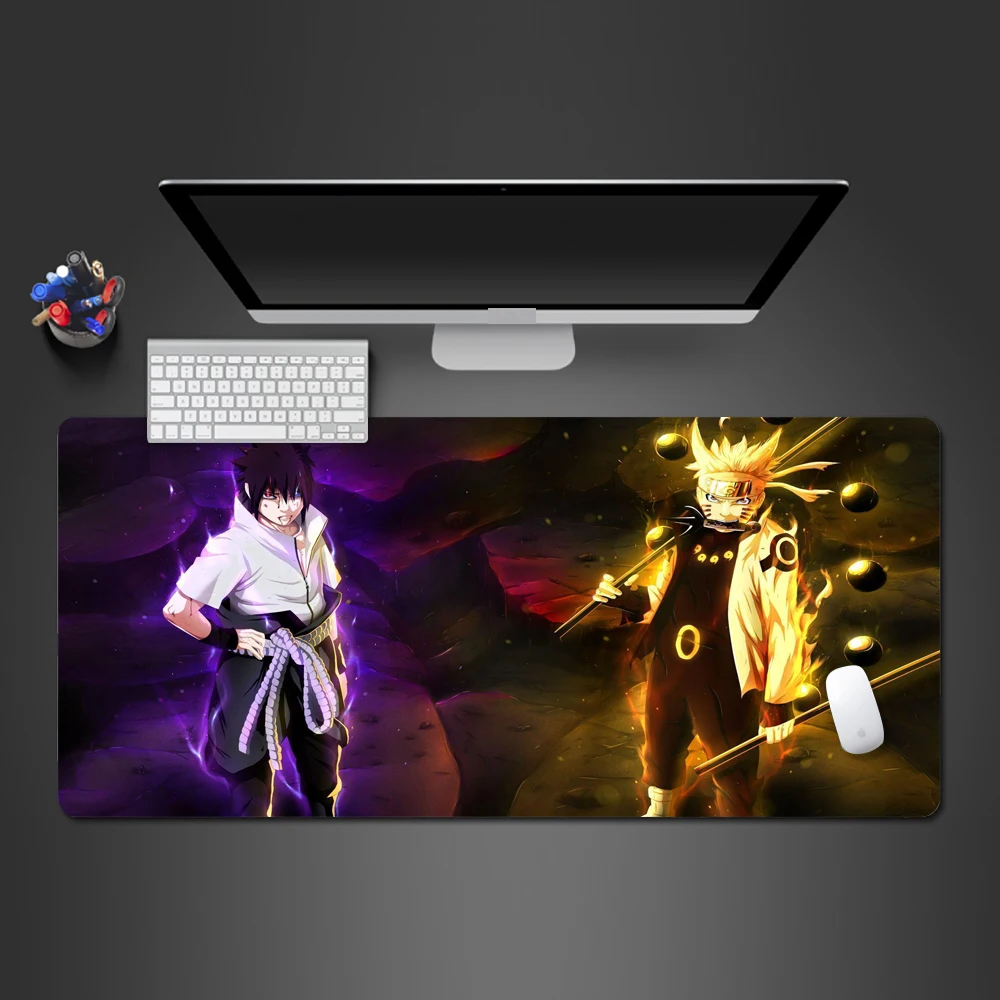 Unique Style Creative 3d Naruto And Sasuke Mouse Pad High-quality Rubber Washable Large Lock Edge Game Pad Office Computer Mats