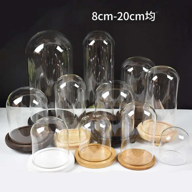2 Cloches En Verre Pour Bougies - Décoration Intérieure - Support Pour Plantes Succulentes